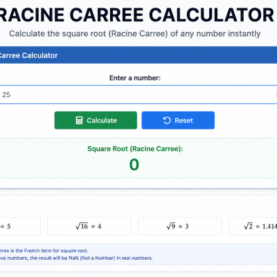 Racine Carree Calculator